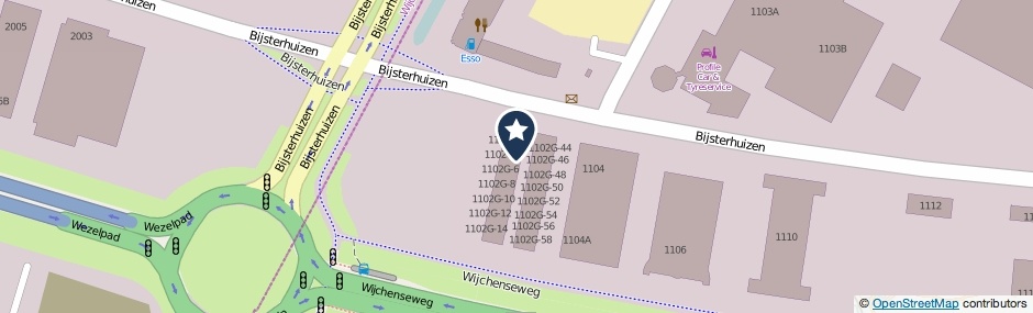 Kaartweergave Bijsterhuizen 1102-G18 in Nijmegen