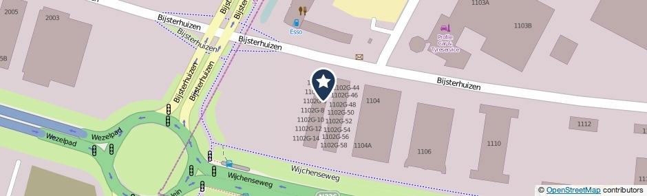 Kaartweergave Bijsterhuizen 1102-G19 in Nijmegen