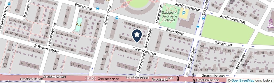 Kaartweergave Copernicusstraat 26 in Nijmegen