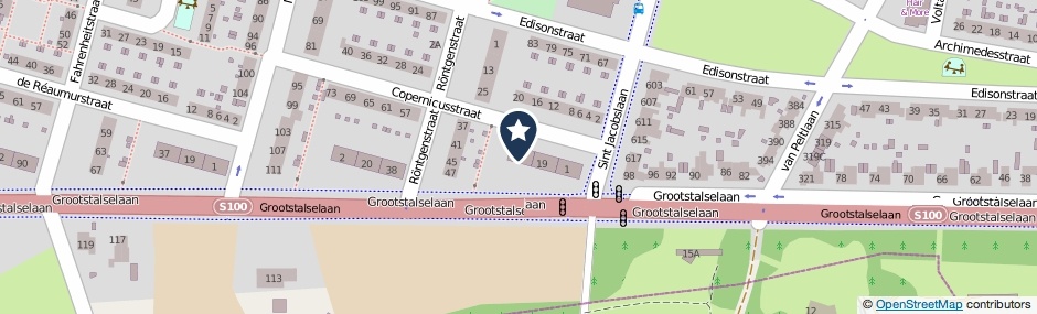 Kaartweergave Copernicusstraat 53 in Nijmegen