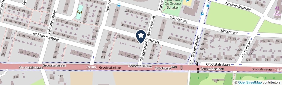 Kaartweergave Copernicusstraat 55 in Nijmegen