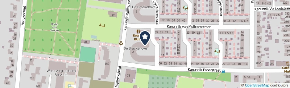 Kaartweergave Deken Hensburchstraat 52 in Nijmegen