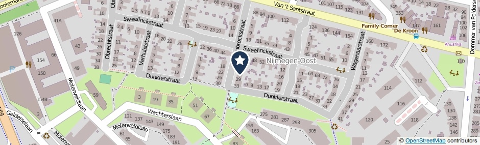 Kaartweergave Diepenbrockstraat 25 in Nijmegen
