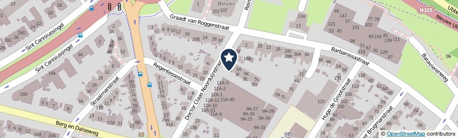 Kaartweergave Dr. Claas Noorduijnstraat 3-Q in Nijmegen