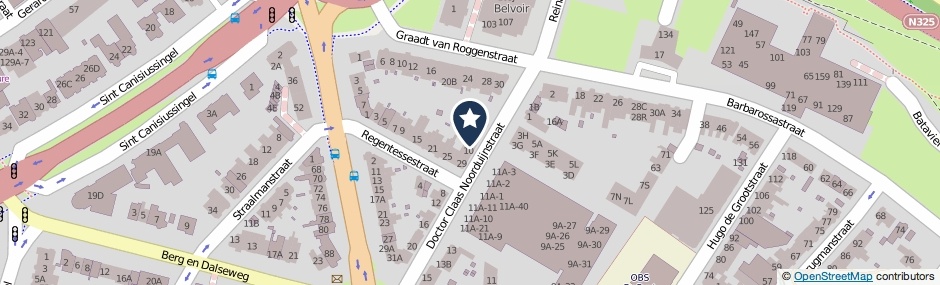 Kaartweergave Dr. Claas Noorduijnstraat 8 in Nijmegen