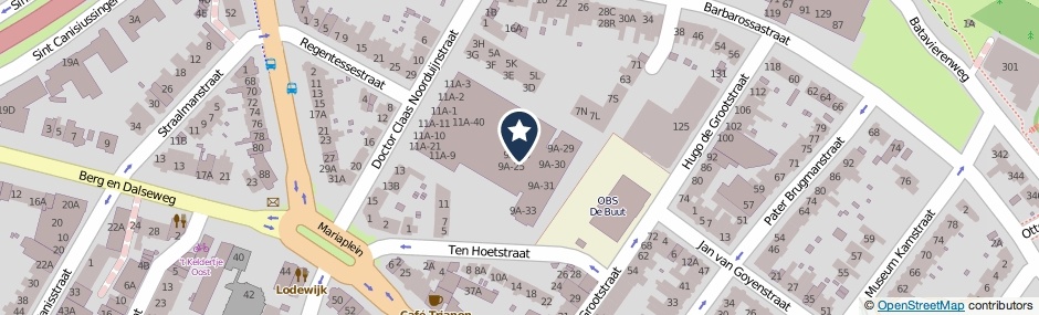Kaartweergave Dr. Claas Noorduijnstraat 9-A8 in Nijmegen
