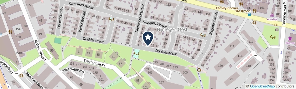 Kaartweergave Dunklerstraat 9 in Nijmegen