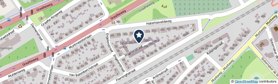 Kaartweergave Engelenstraat 10-KK in Nijmegen
