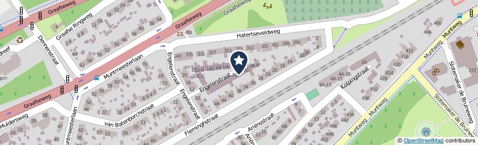 Kaartweergave Engelenstraat 10-W in Nijmegen