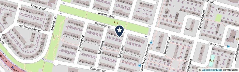Kaartweergave Galvanistraat 21 in Nijmegen
