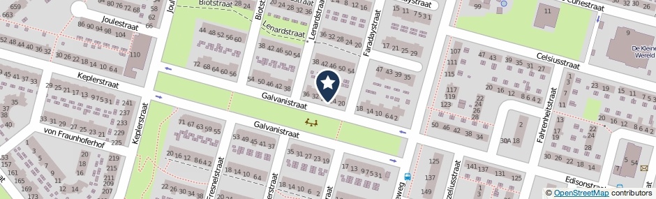 Kaartweergave Galvanistraat 26 in Nijmegen