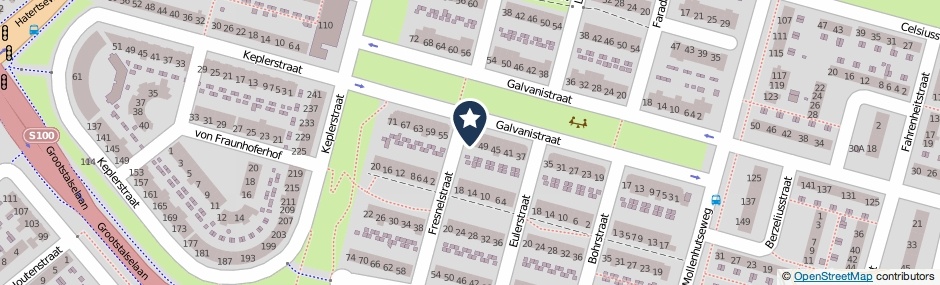 Kaartweergave Galvanistraat 53 in Nijmegen