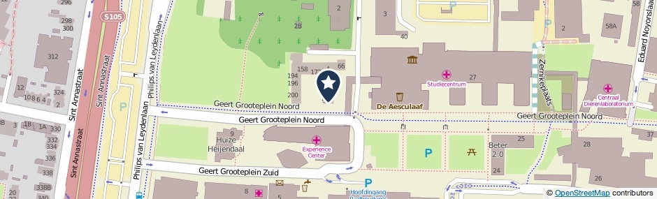Kaartweergave Geert Grooteplein Noord 19 in Nijmegen