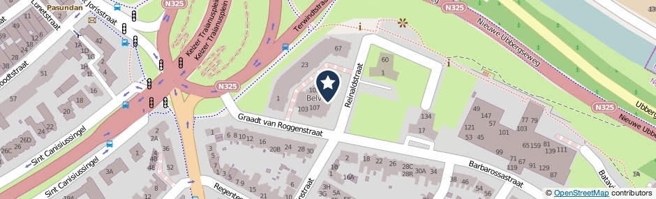 Kaartweergave Graadt Van Roggenstraat 103-D in Nijmegen