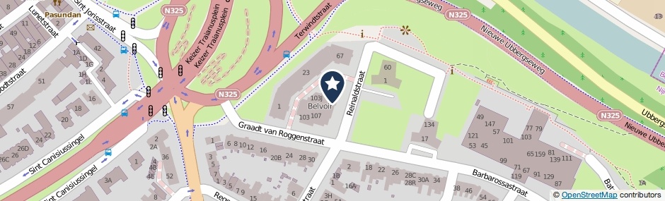 Kaartweergave Graadt Van Roggenstraat 103-E in Nijmegen