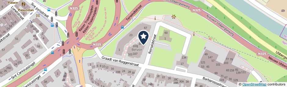 Kaartweergave Graadt Van Roggenstraat 105-G in Nijmegen