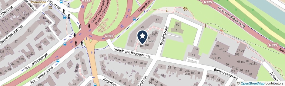 Kaartweergave Graadt Van Roggenstraat 107-M in Nijmegen