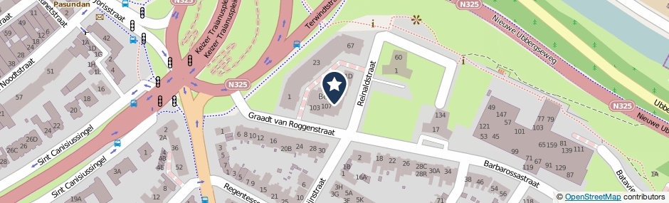 Kaartweergave Graadt Van Roggenstraat 109 in Nijmegen