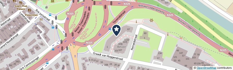 Kaartweergave Graadt Van Roggenstraat 23 in Nijmegen