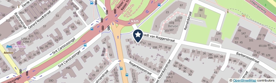 Kaartweergave Graadt Van Roggenstraat 8 in Nijmegen