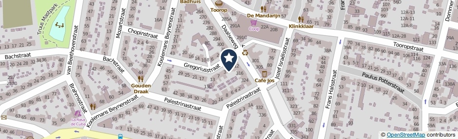 Kaartweergave Gregoriusstraat 1 in Nijmegen