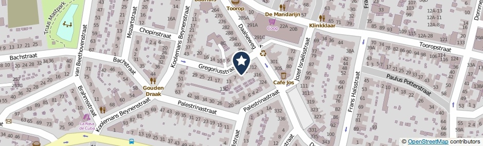 Kaartweergave Gregoriusstraat 3 in Nijmegen