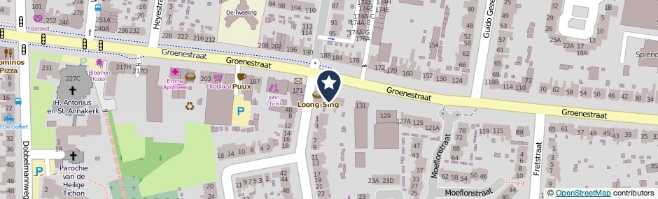 Kaartweergave Groenestraat 139-B in Nijmegen