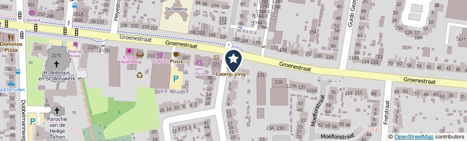 Kaartweergave Groenestraat 141 in Nijmegen
