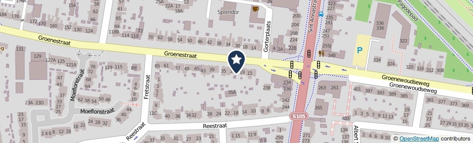 Kaartweergave Groenestraat 29 in Nijmegen
