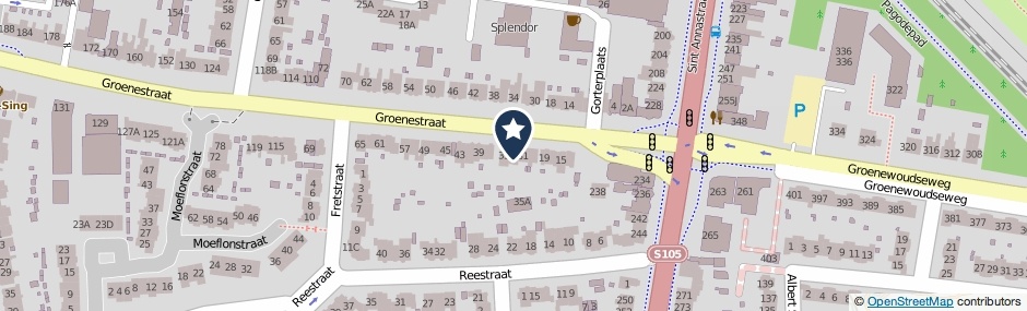 Kaartweergave Groenestraat 33 in Nijmegen