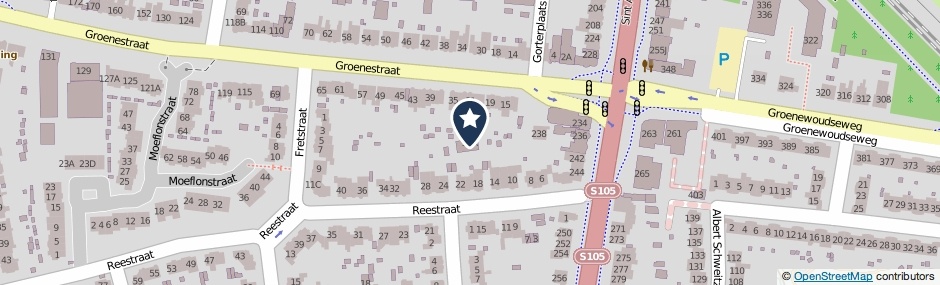 Kaartweergave Groenestraat 35-A in Nijmegen