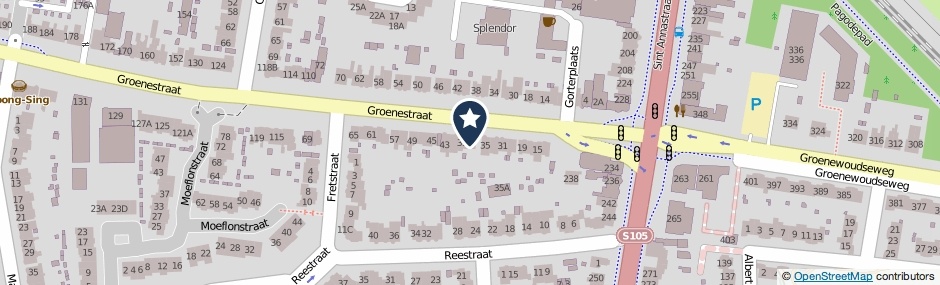 Kaartweergave Groenestraat 37 in Nijmegen