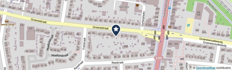 Kaartweergave Groenestraat 39 in Nijmegen