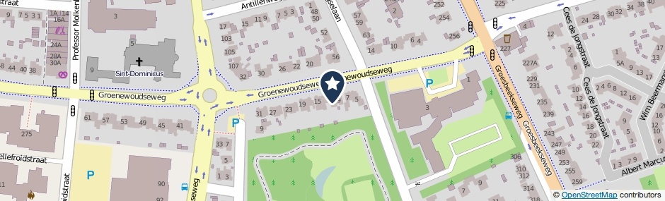 Kaartweergave Groenewoudseweg 11 in Nijmegen