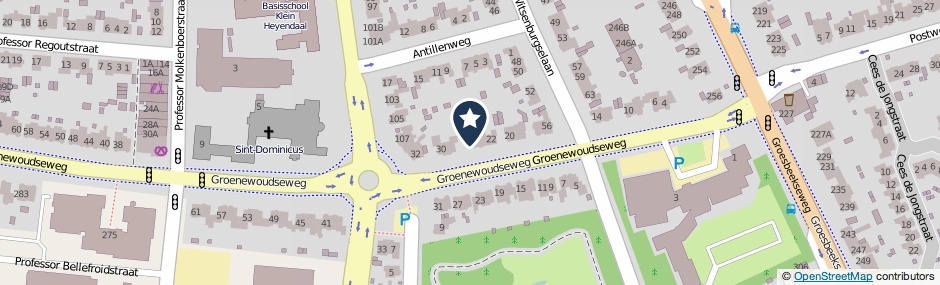 Kaartweergave Groenewoudseweg 26 in Nijmegen