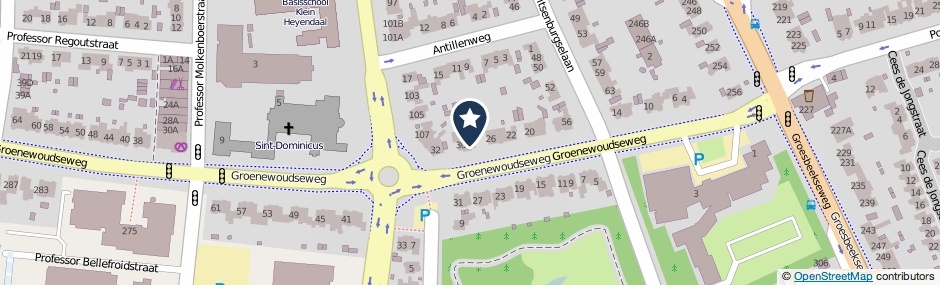 Kaartweergave Groenewoudseweg 28 in Nijmegen