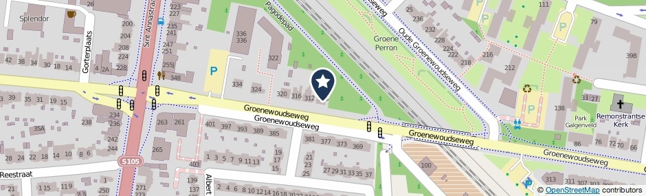 Kaartweergave Groenewoudseweg 308 in Nijmegen