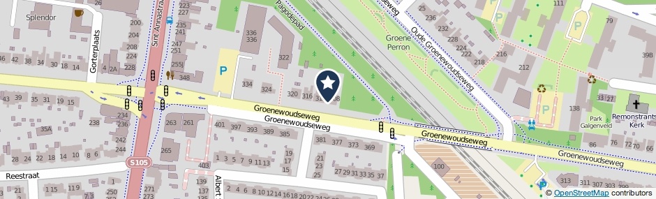 Kaartweergave Groenewoudseweg 310-A in Nijmegen