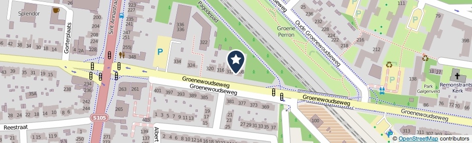 Kaartweergave Groenewoudseweg 310 in Nijmegen