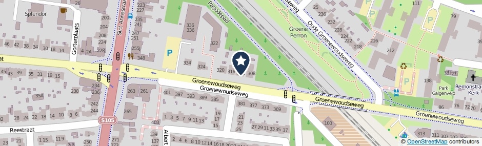 Kaartweergave Groenewoudseweg 312 in Nijmegen