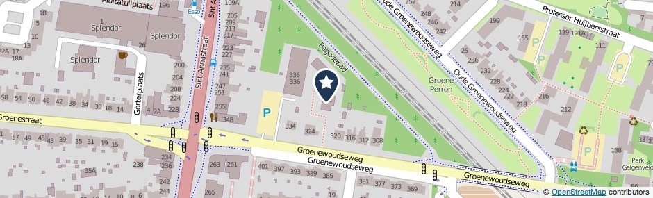 Kaartweergave Groenewoudseweg 322 in Nijmegen