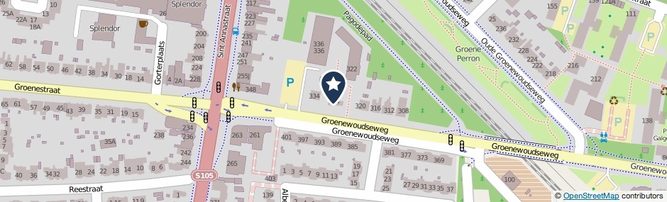 Kaartweergave Groenewoudseweg 324 in Nijmegen