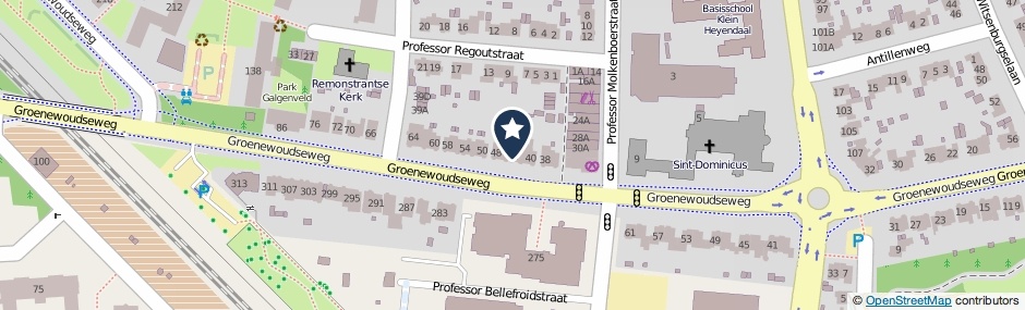 Kaartweergave Groenewoudseweg 44 in Nijmegen