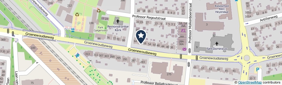 Kaartweergave Groenewoudseweg 60 in Nijmegen