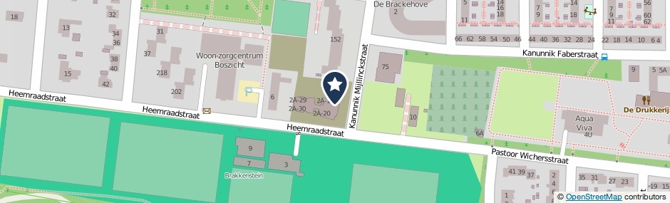 Kaartweergave Heemraadstraat 2-A14 in Nijmegen
