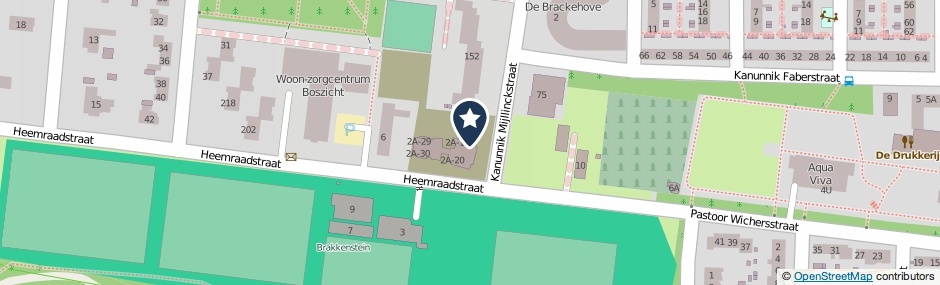 Kaartweergave Heemraadstraat 2-A18 in Nijmegen
