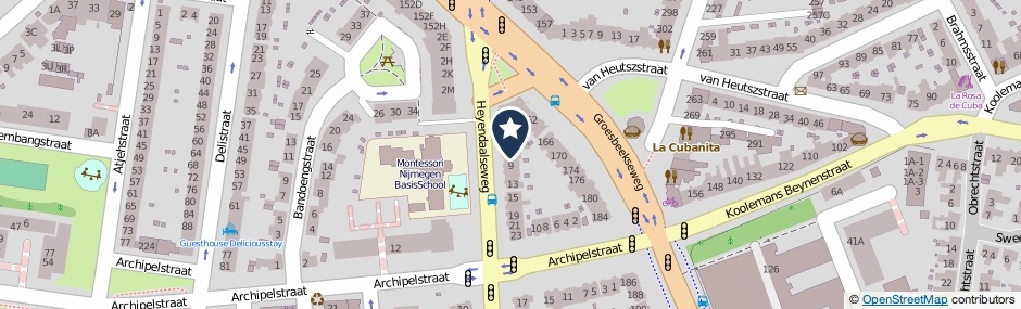 Kaartweergave Heyendaalseweg 7 in Nijmegen