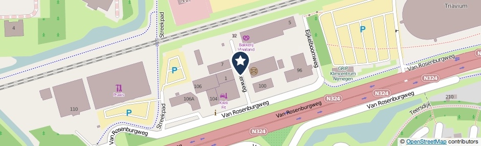 Kaartweergave Holtakkerweg in Nijmegen