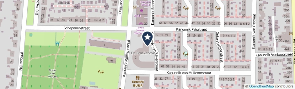 Kaartweergave Kanunnik Van Kekenstraat 16 in Nijmegen