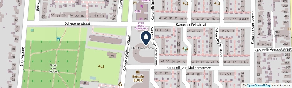 Kaartweergave Kanunnik Van Kekenstraat 26 in Nijmegen